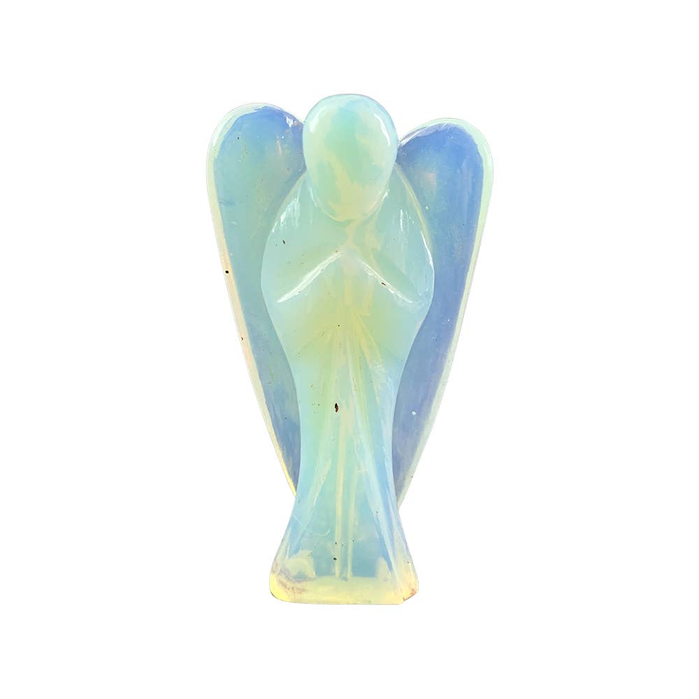 Opalite Angel carving, 7.5cm