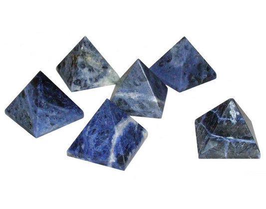 Sodalite Pyramid carving
