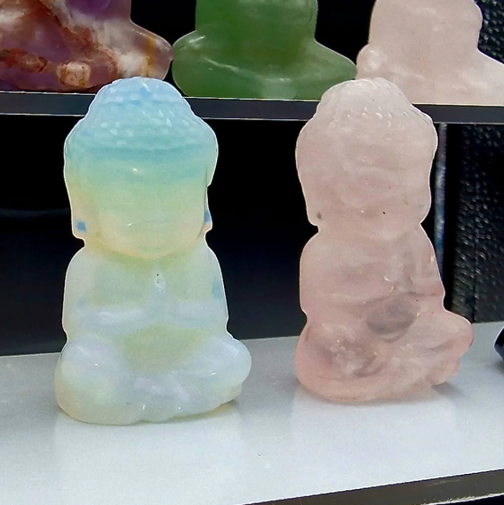 Rose Quartz Buddha, 5cm