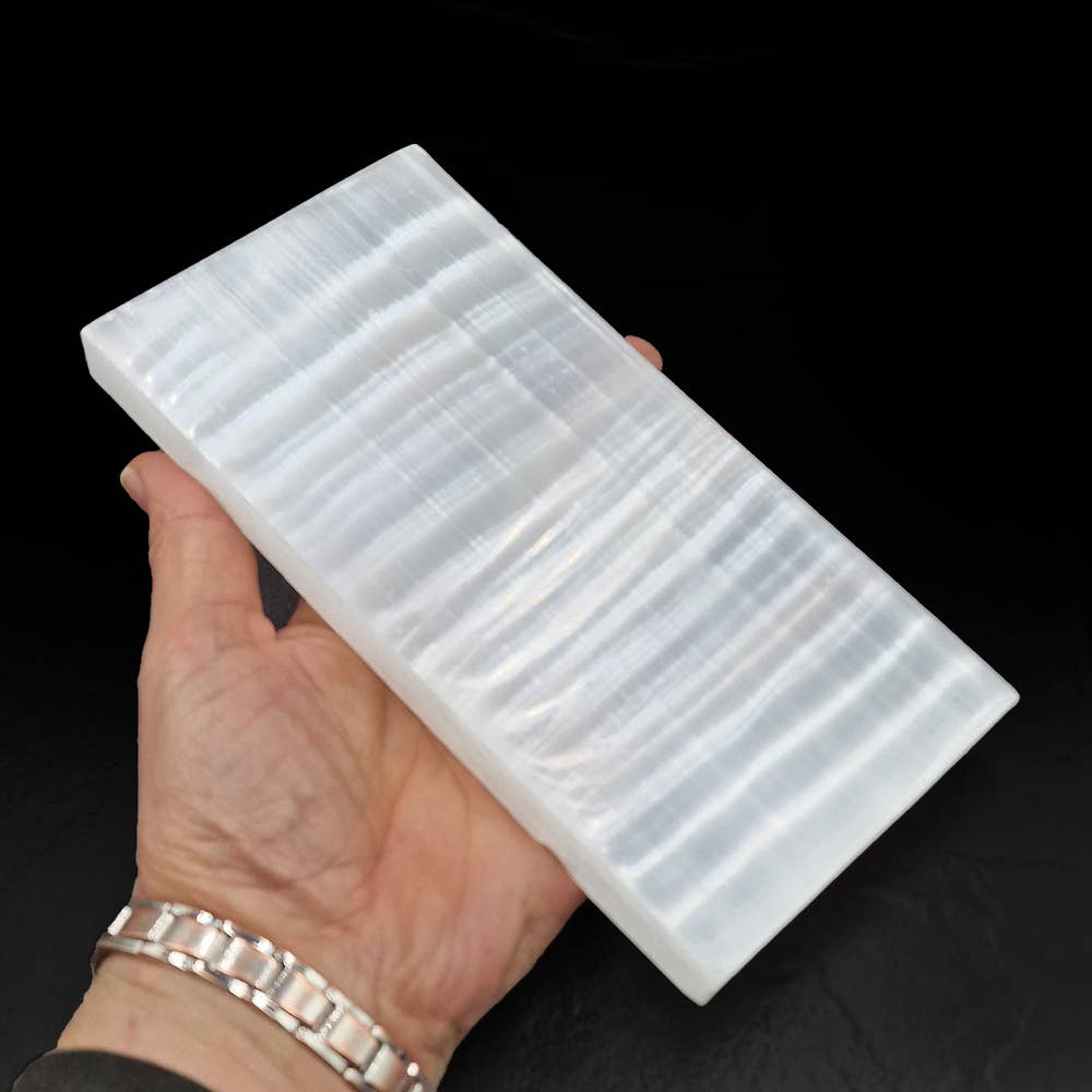 Selenite Rectangle Charging Plate