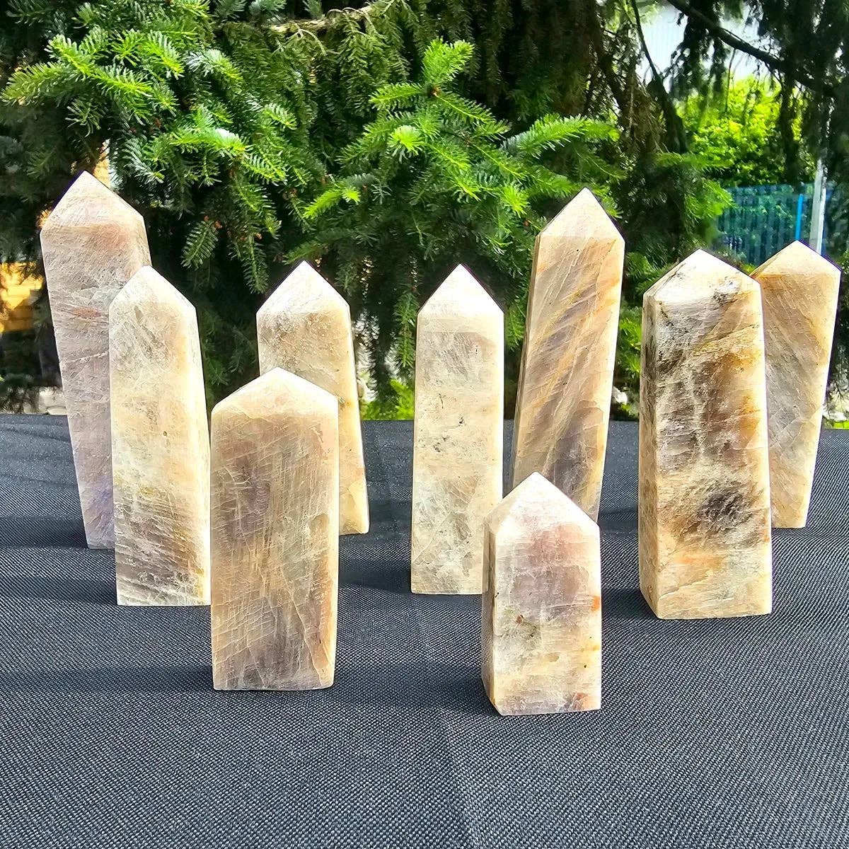 Sunstone Moonstone Crystal Tower