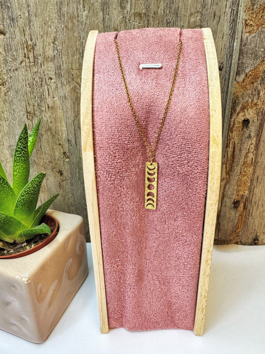 Lunar Cycle Drop Necklace