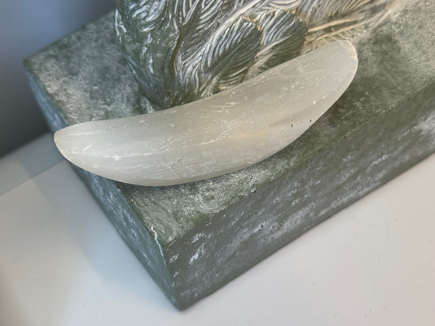 Selenite Crescent Moon