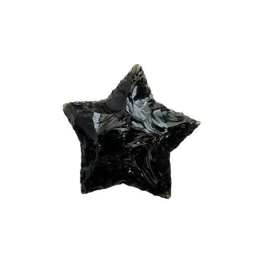 Black Obsidian Star carving