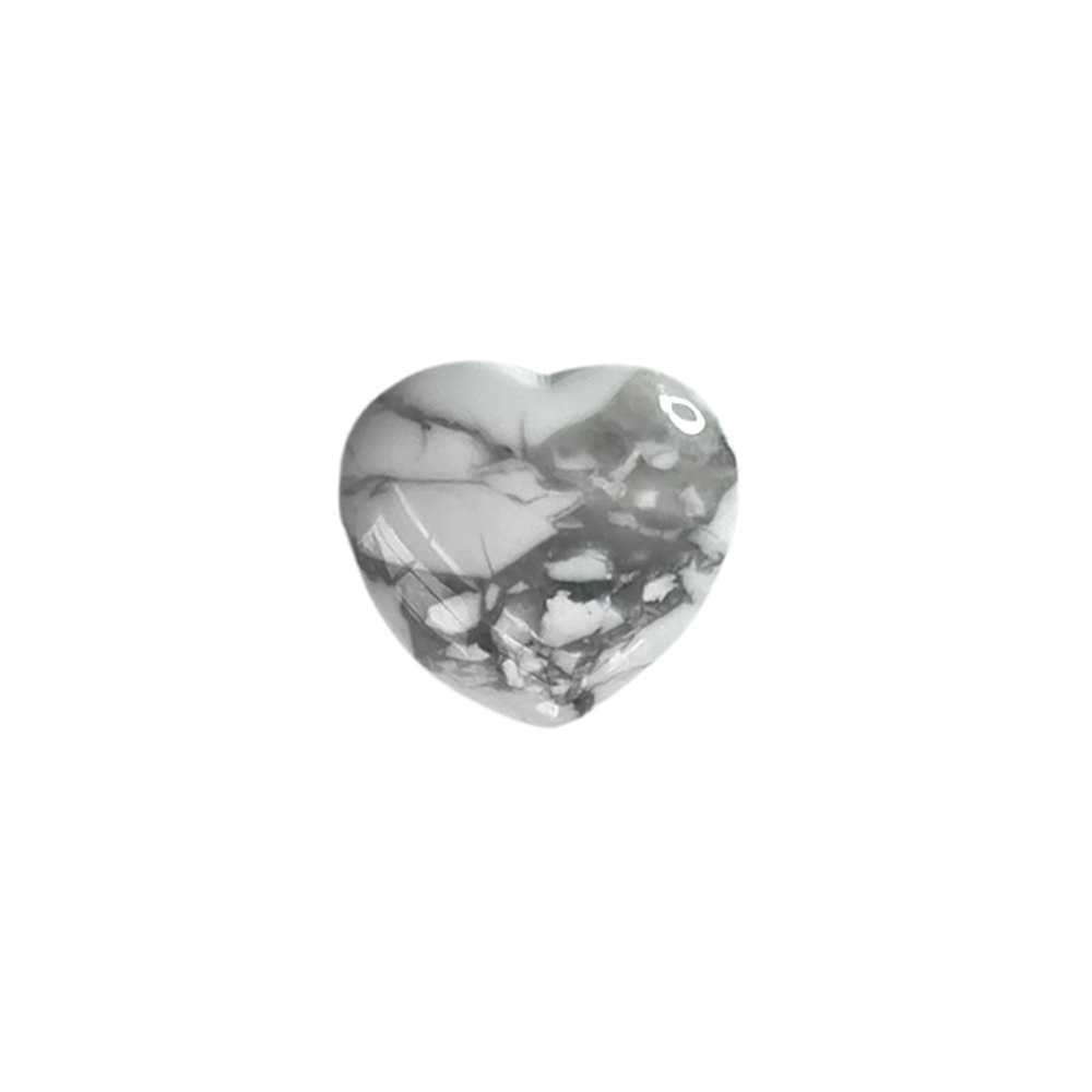 Mini Crystal Heart, 2cm: Howlite