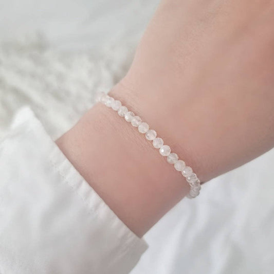 Tiny Moonstone Bracelet