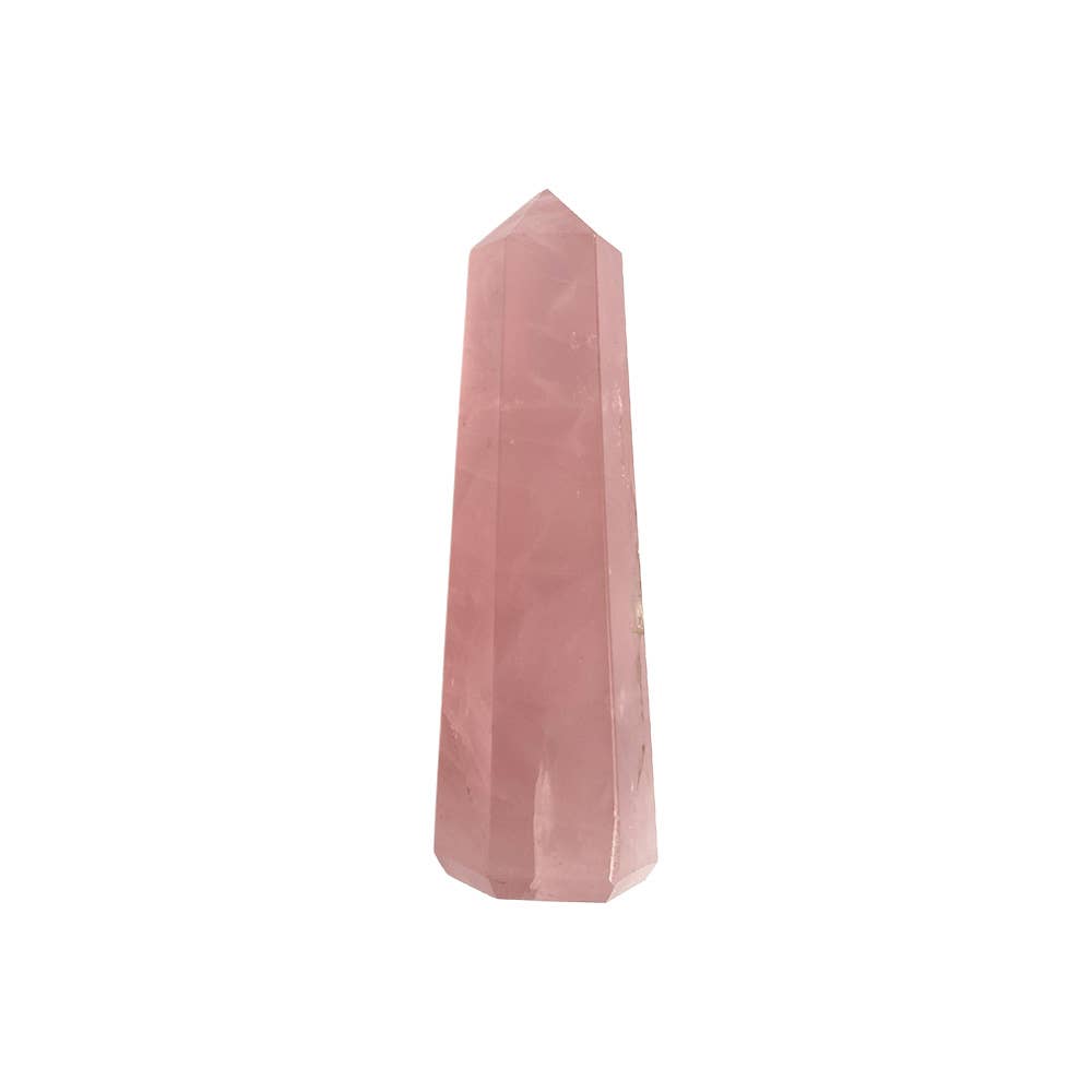 Rose Quartz Obelisk Tower, 8-10cm