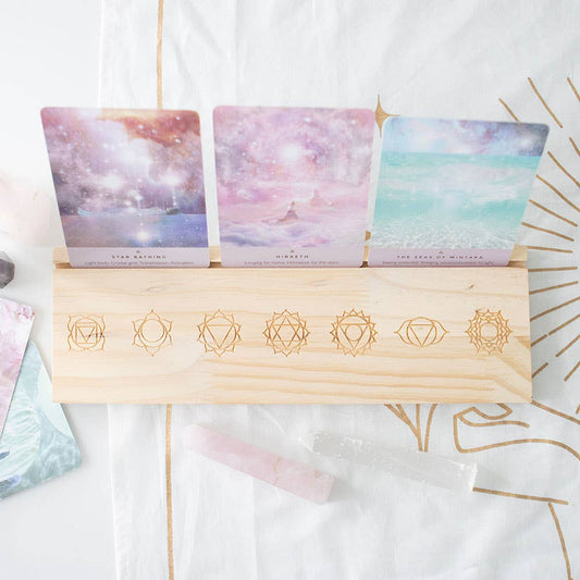 Natural Seven Chakras Tarot Card Stand
