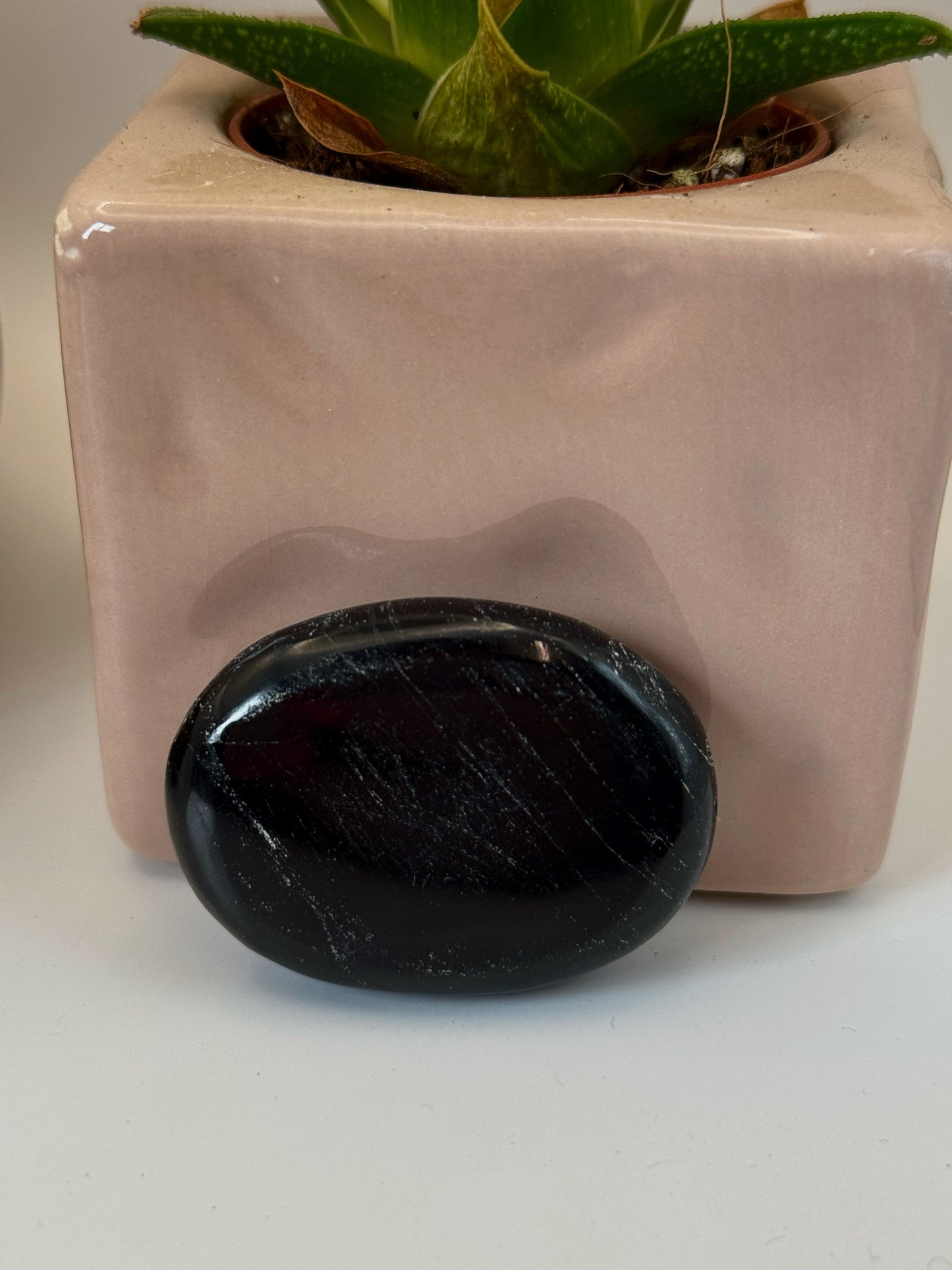 Small Black Tourmaline Palmstones