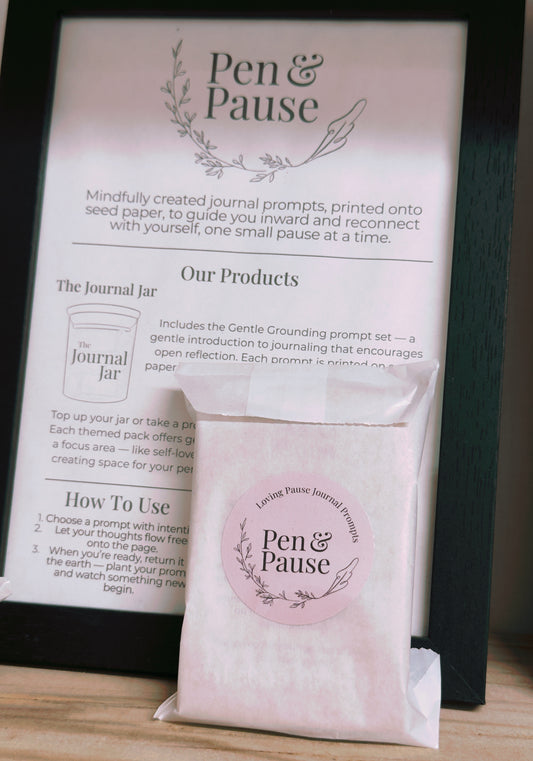 Pen & Pause Journal prompts pack- 'Loving Pause'
