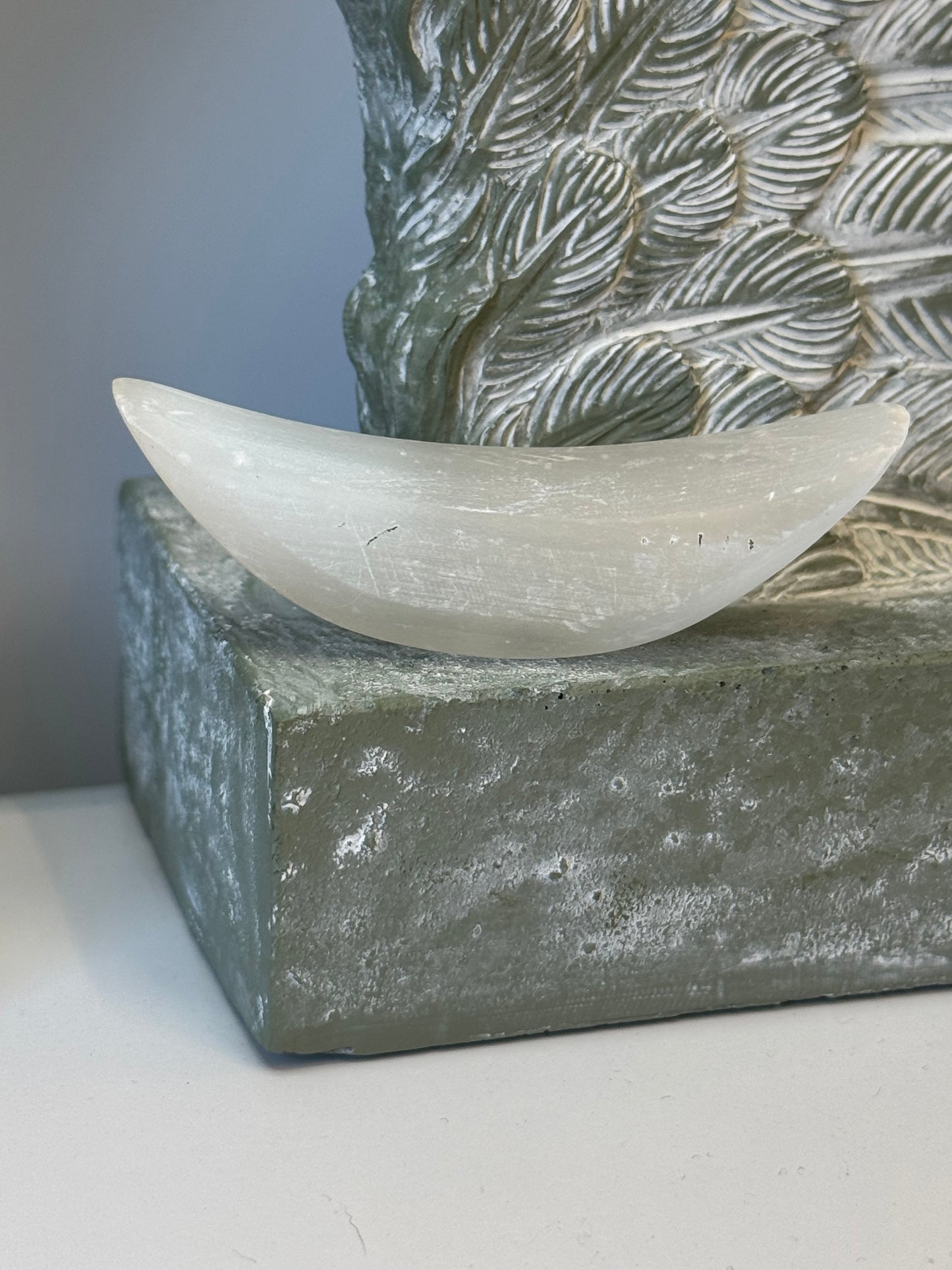 Selenite Crescent Moon