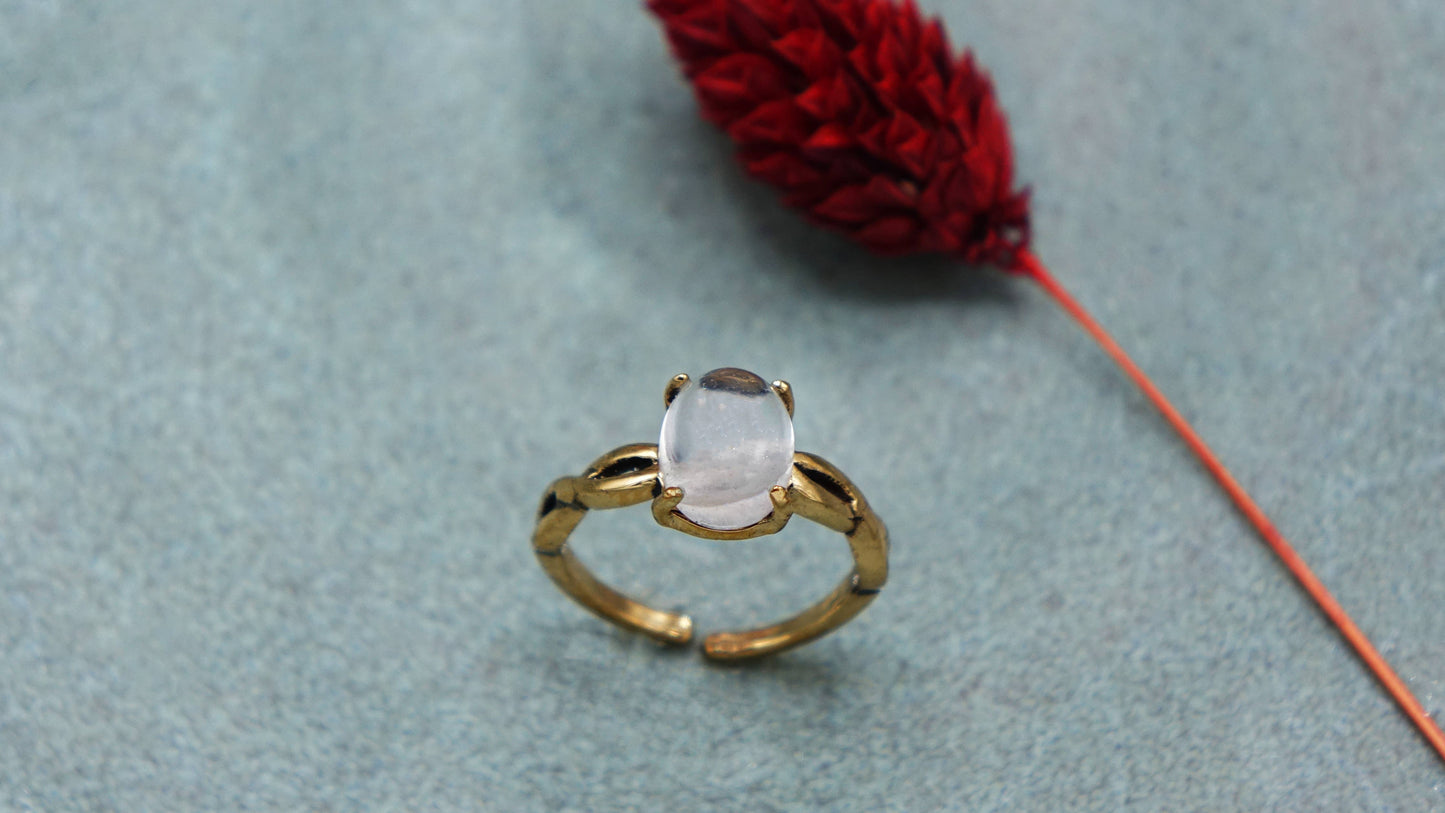 Rose Quartz Gemstone Ring