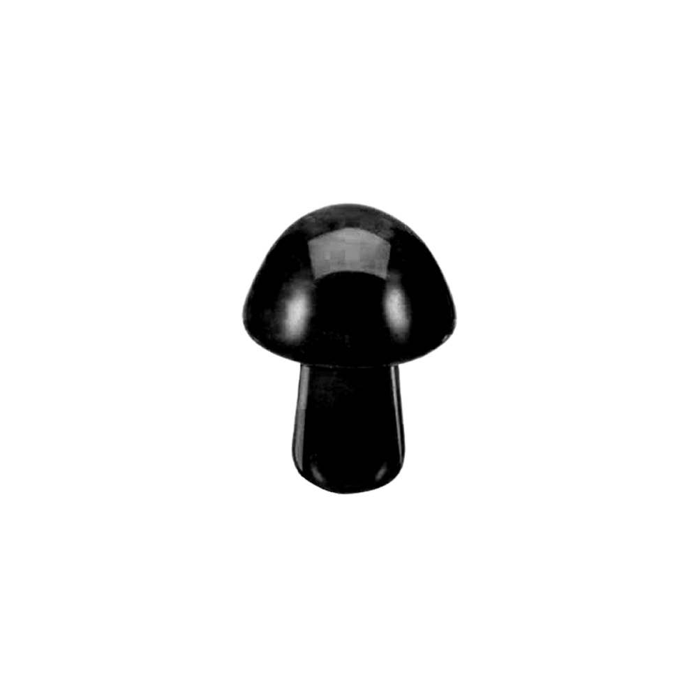 Black Obsidian Crystal Mushroom- 2cm