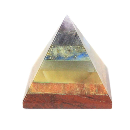 Chakra Pyramid Spiritual Stone, 30-35mm