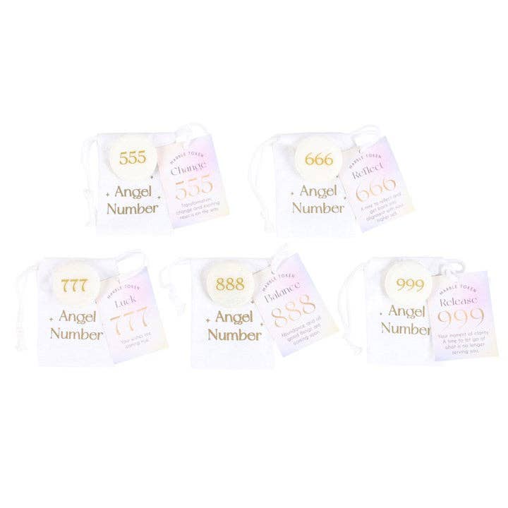 Angel Number Marble Token Keepsake
