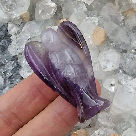 Amethyst Angel carving