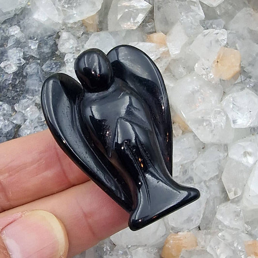 Black Obsidian Angel carving