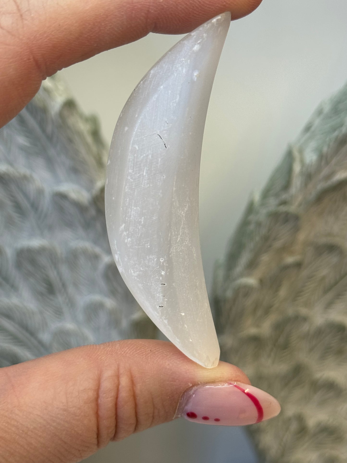 Selenite Crescent Moon