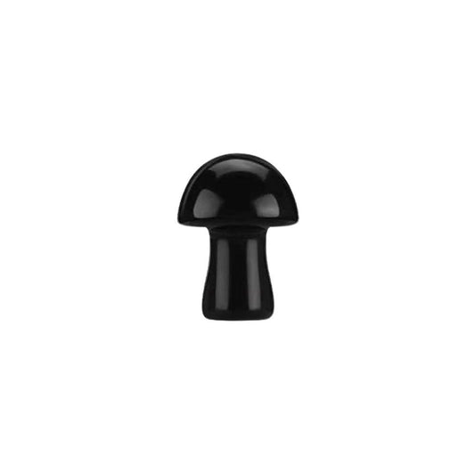 Black Obsidian Crystal Mushroom- 2cm