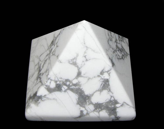 Howlite Pyramid carving