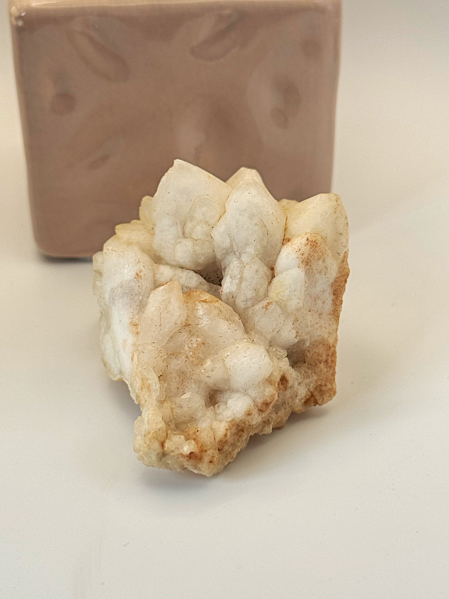 Sahara Snow Quartz Crystal Cluster