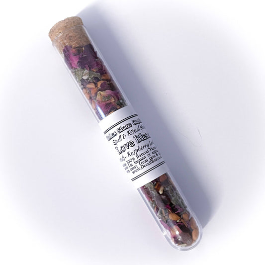 Love Blend: Magick spell & ritual herbs in a potion test tube by Autumn Alchemy
