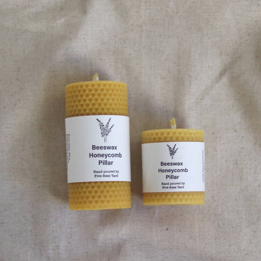 Honeycomb Beeswax Candle- Small (5cm h)