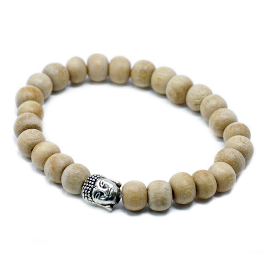 Fragrant Sandal Bead & Buddah Bangle