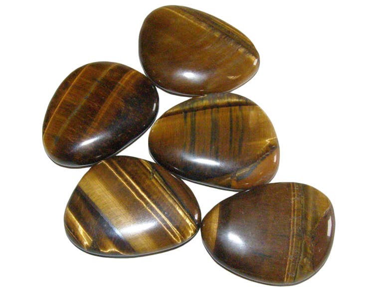 Tigers Eye Thumb Stone