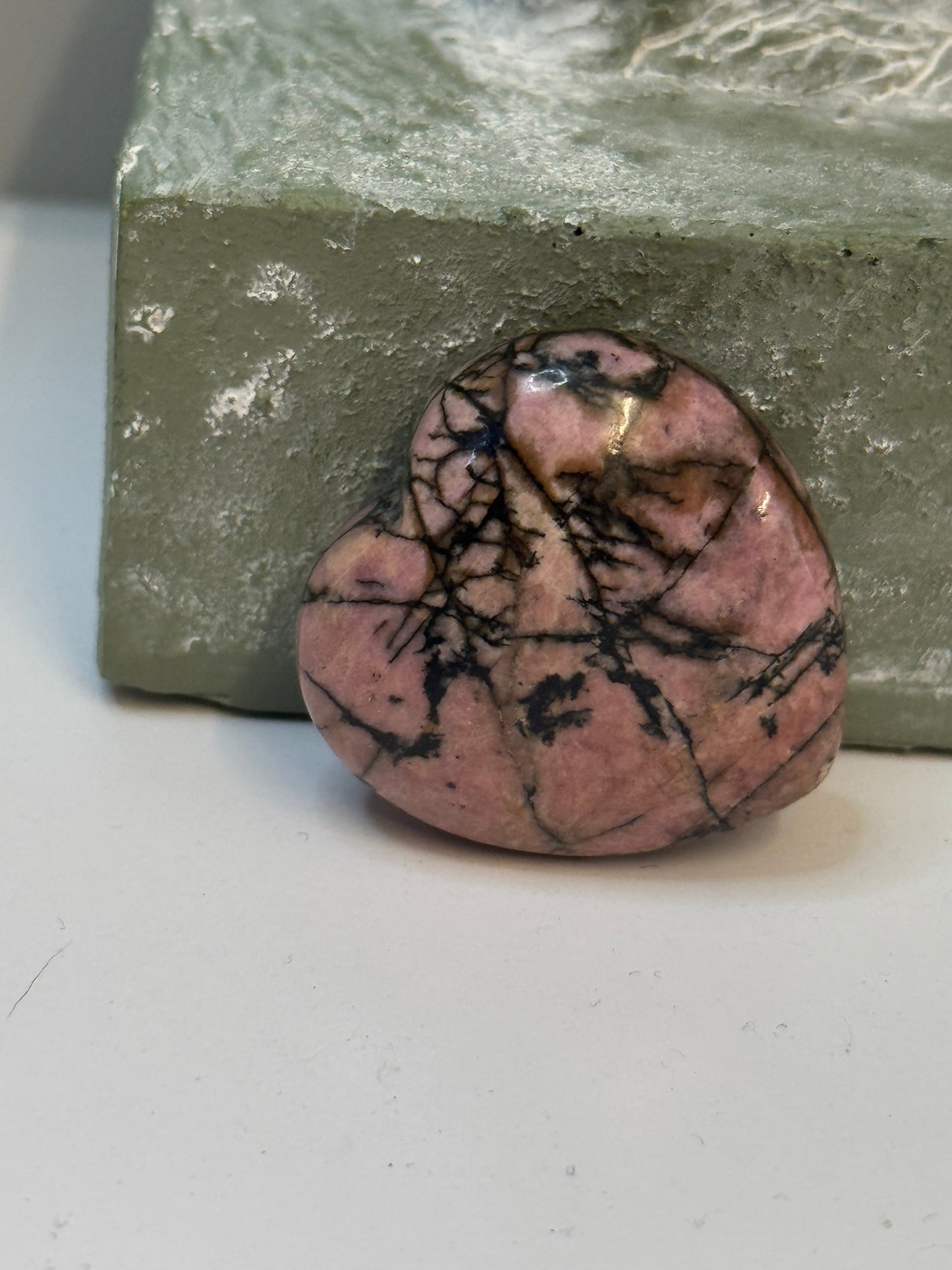 Small Rhodonite Heart