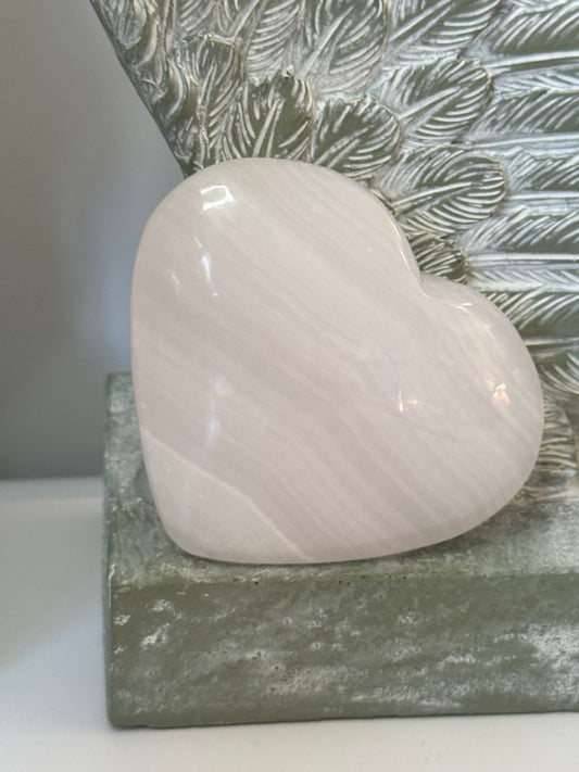 Pink Calcite Heart