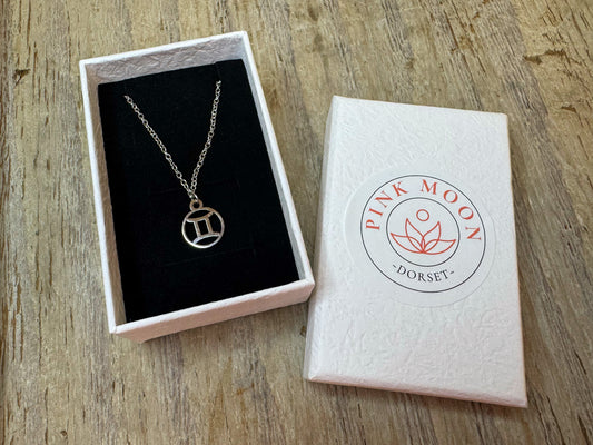 Gemini delicate pendant and chain