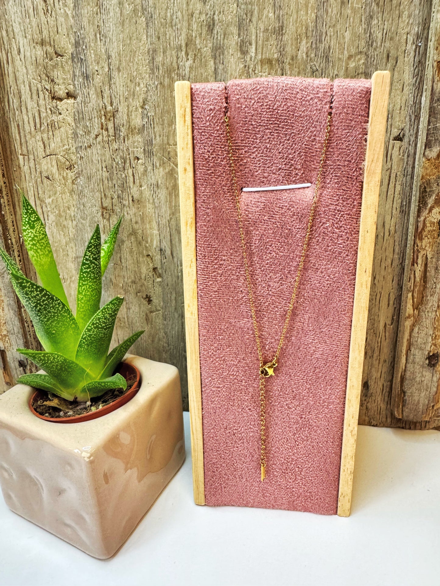Lunar Cycle Drop Necklace