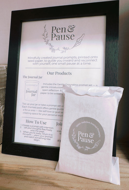 Pen & Pause Journal prompts pack- 'Quiet Ambition'