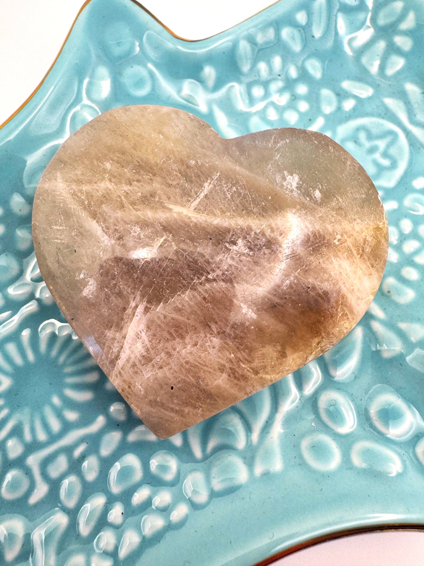 Moonstone Heart Carving
