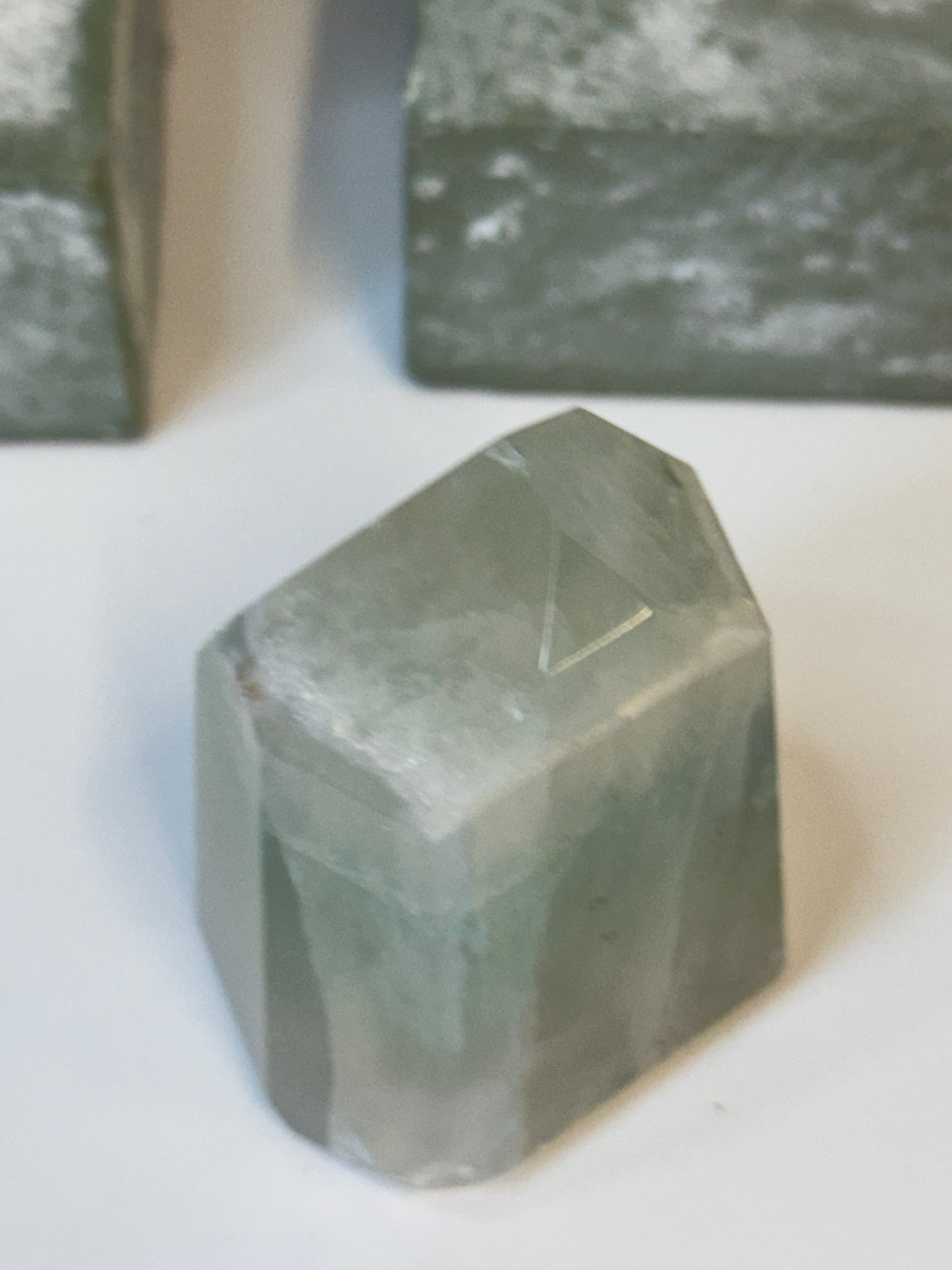 Green Fluorite point