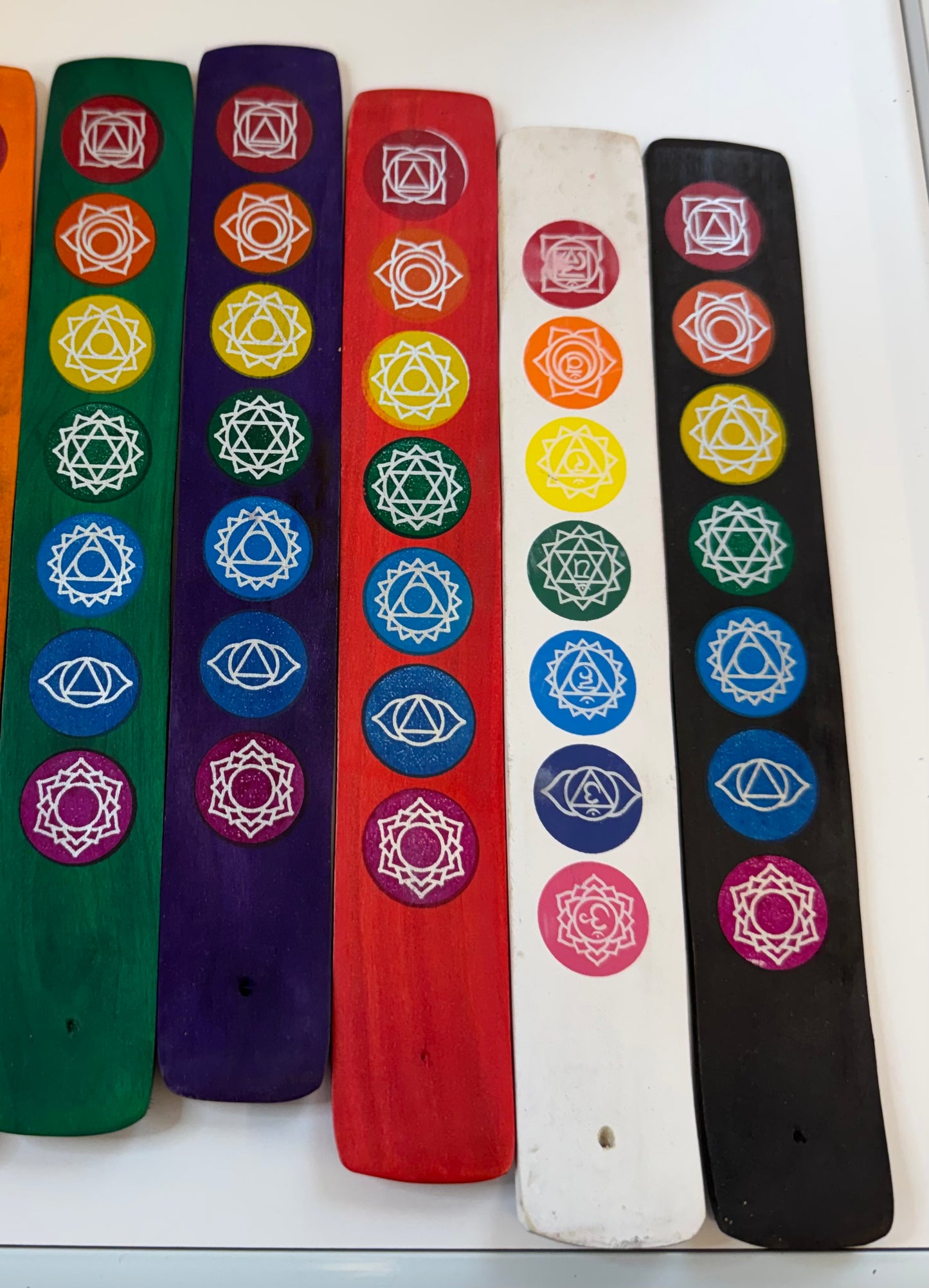 Wooden Chakra Incense Holder