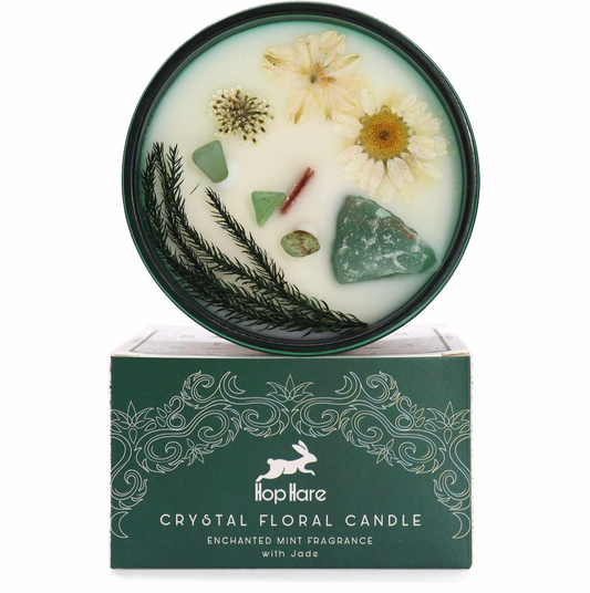 Hop Hare Crystal Magic Flower Candle - The Magician
