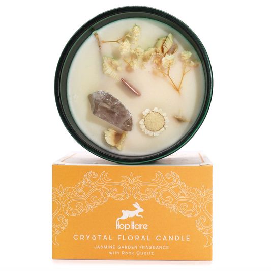 Hop Hare Crystal Magic Flower Candle - The Lion