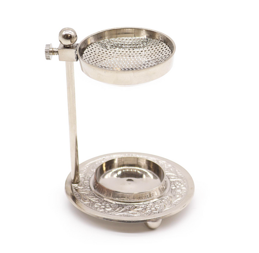 Plated Brass Resin Incense Warmer - Adjustable