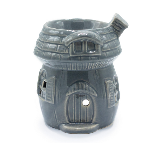 Mushroom House Oil Burner - Grey