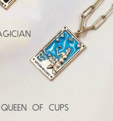 Tarot Pendant Necklace: Queen of Cups