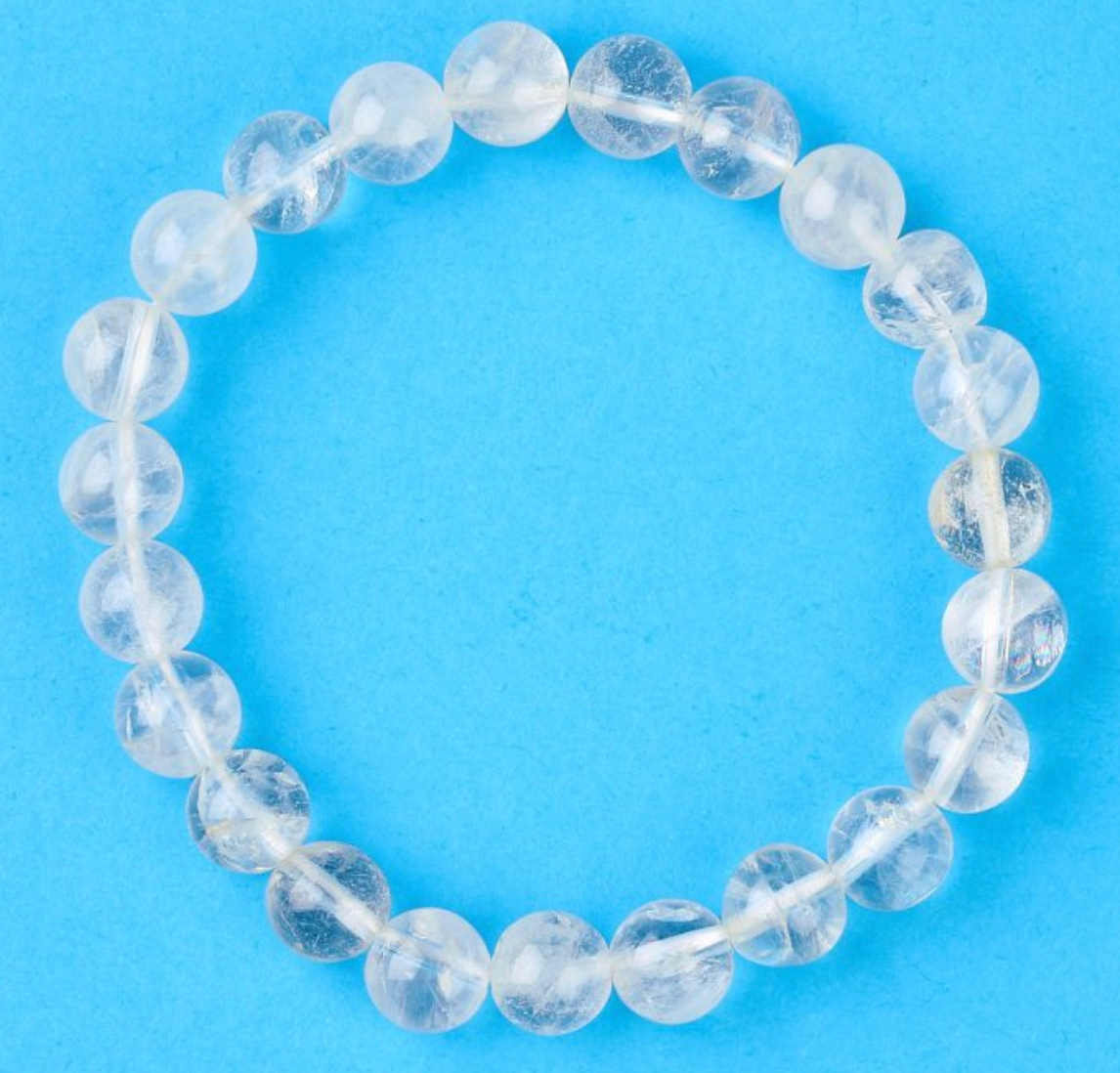 8mm Quartz Bead Bracelet