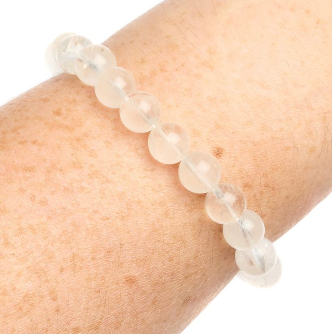 8mm Quartz Bead Bracelet
