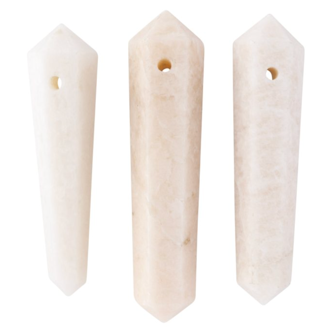 Pink Moonstone Double Terminated point pendant