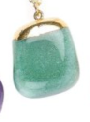 Gold Plated Tumblestone Necklace 18"