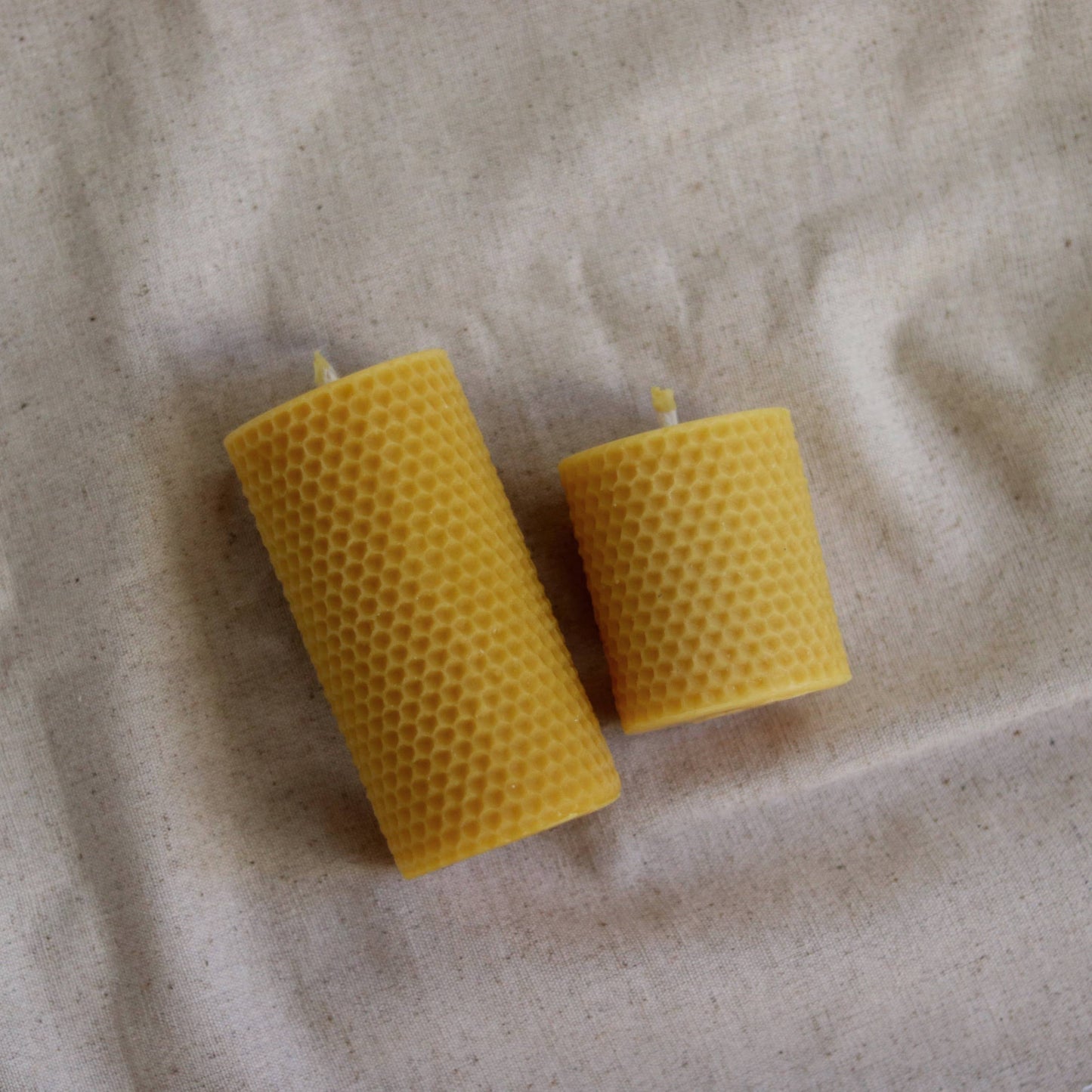 Honeycomb Beeswax Candle- Small (5cm h)