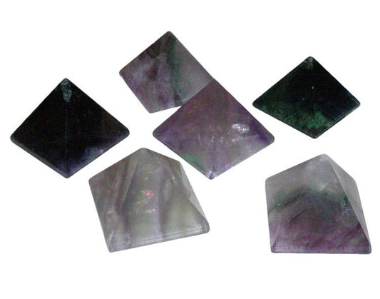 Fluorite Pyramid carving