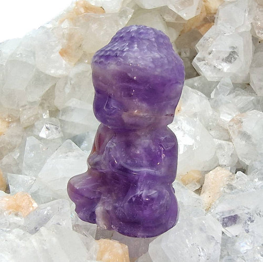 Amethyst Buddha Carving