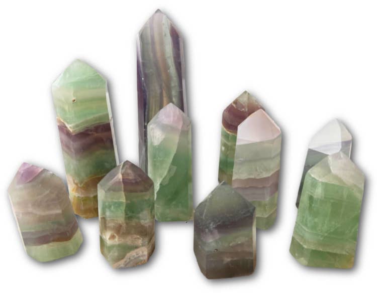 Green Fluorite point